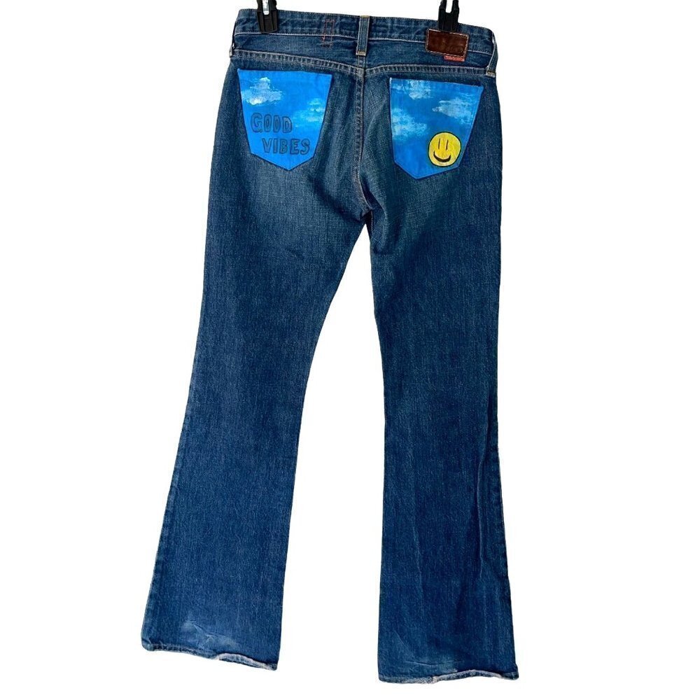 Big Star Flary Jeans Womens Size 27 Upcycled Cotton Denim Blue Made In USA